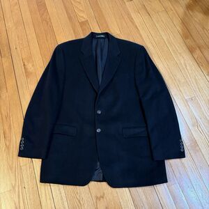VTG Lauren Ralph Lauren Mens Camel Hair Blazer Sport Coat Size 44L Black Canada